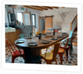 Cuisine équipée du gite 12 personnes, à sancerre
