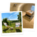 équipement gite de groupe à sancerre, table de pingpong, chaises longues...