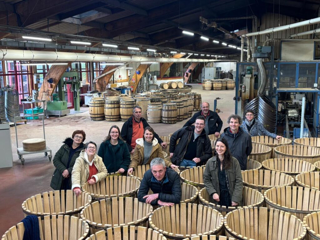 L'équipe du domaine Eric Louis en visite à la maison Charlois